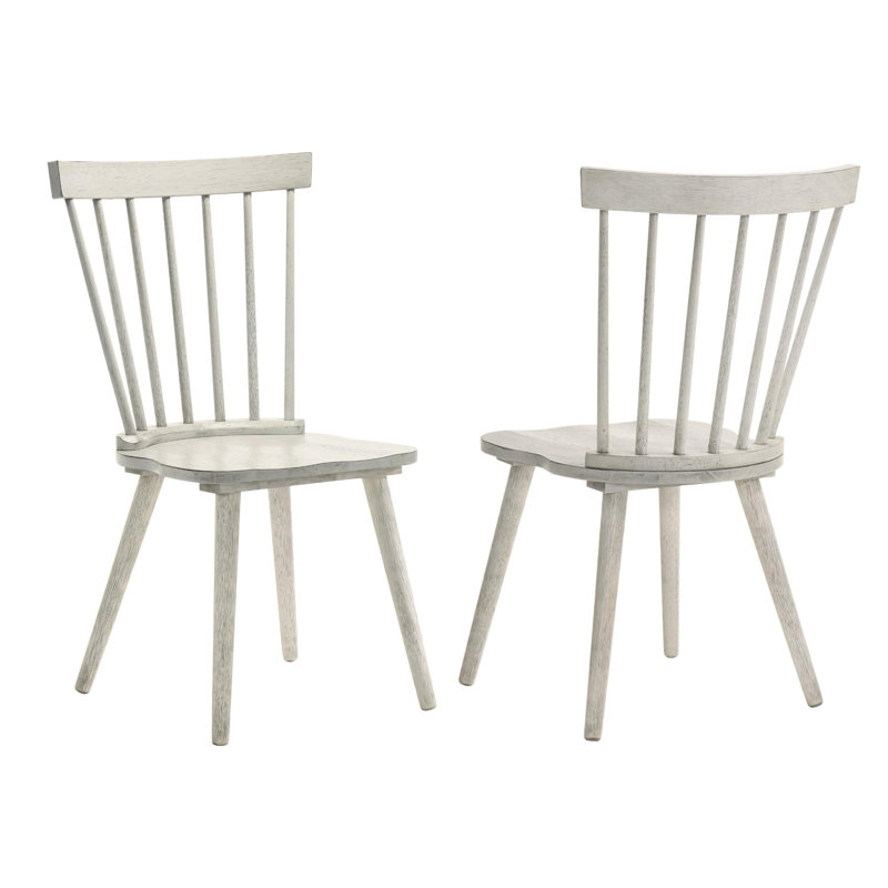 Ensemble de 2 pièces pour chaise de salle à manger rustique moderne de style campagnard au design rétro, facile à assembler