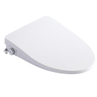 Siège de toilette Smart Bidet avec poignée latérale - siège chauffant réglable, contrôle de la température et de la pression de l'eau, bidet portable avec nettoyage automatique des buses et veilleuse
