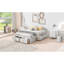 Lit plateforme double avec 6 tiroirs de rangement-863086747