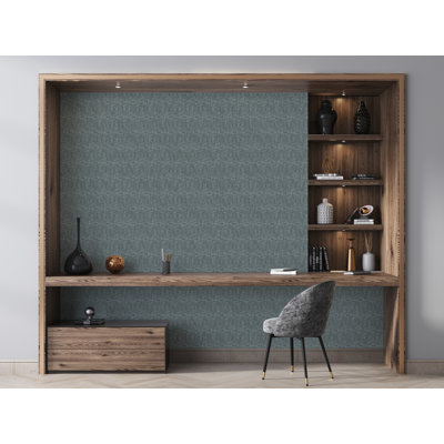 Feel Glittery Greek Tile Design 33' L x 21" W Wallpaper Roll