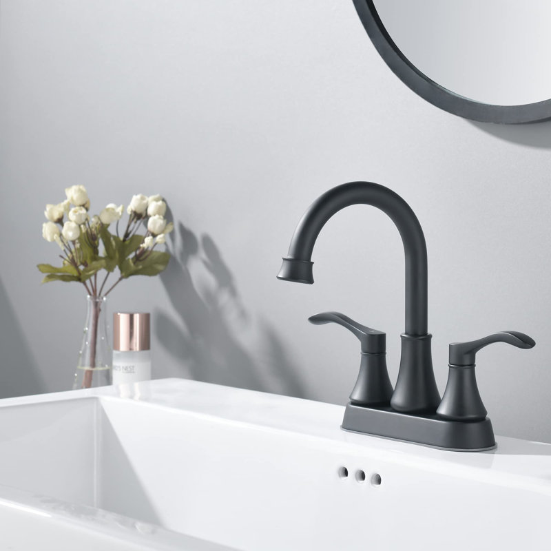Bathroom Faucet, Noir mat