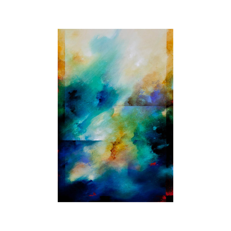 Aqua Breeze by CH Studios - Wrapped Canvas Print, 20.32 cm H x 30.48 cm W
