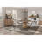 Round Dining Table W/ Lazy Susan - Latte