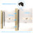 Free-folding Bathtub Tri-fold Tempered Glass Door - No Assembly Needed, Easy to Install-124845439