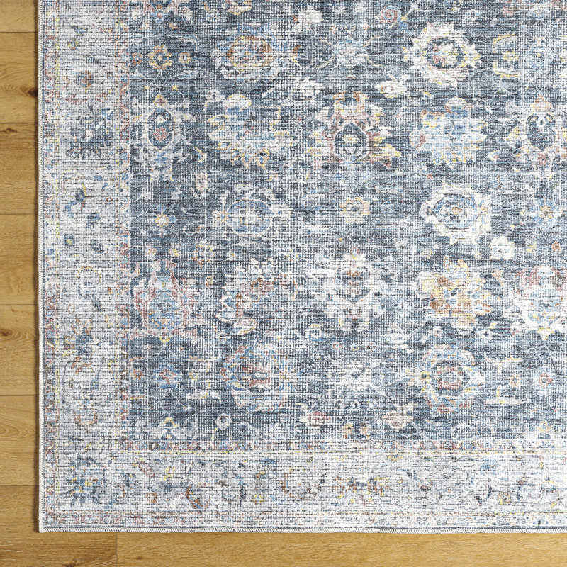 Analyah Machine Washable Area Rug, Rectangle 6'7" x 9'