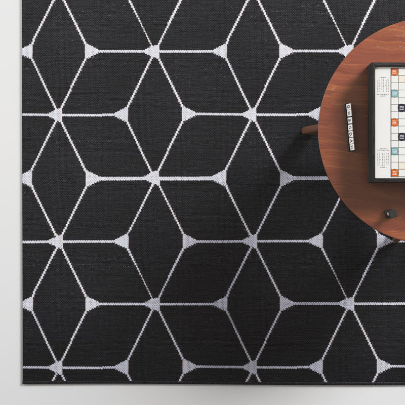 Abbi Geometric Indoor / Outdoor Rug, Rectangle 8' x 10'