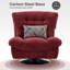 Fauteuil d'appoint rembourré en chenille Antionett-1795272566