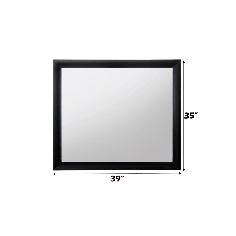 Miroir rectangulaire avec cadre, élégant miroir décoratif pour la maison