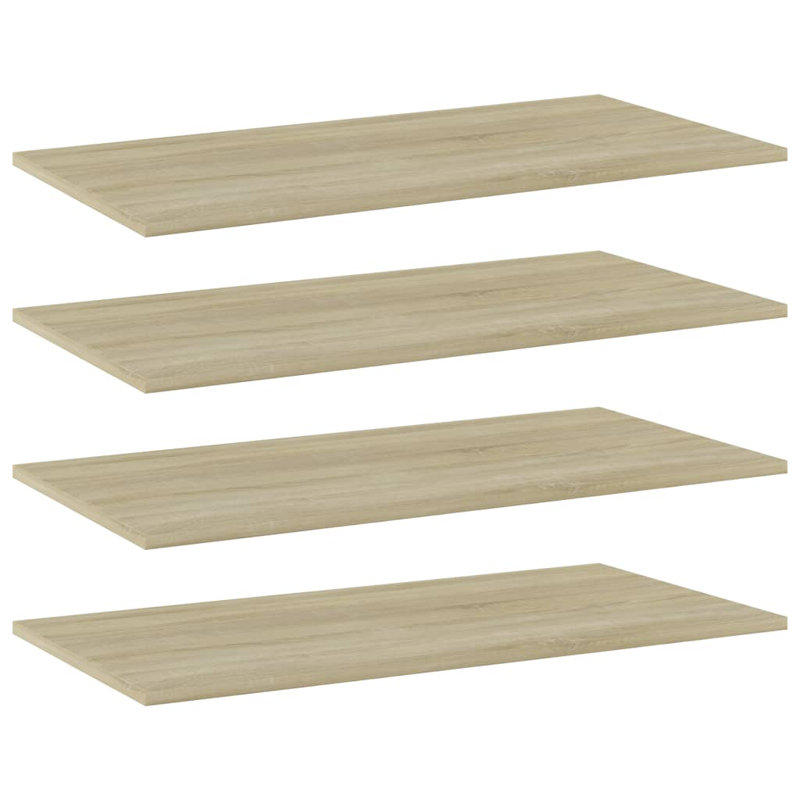 Tablettes flottantes étagères murales, Brun, H 0,6 po x l 31,5 po x P 15,7 po