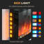 Herakleitos Black Electric Fireplace with 5118 BTU-928824736