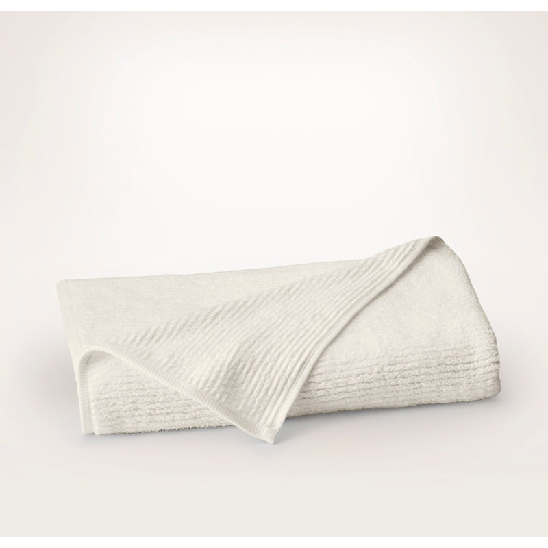 Turkish Ribbed Ribbed Bath Sheet, Cream