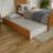 Fitzsimmons Solid Wood Platform Bed with Matching Footboard and Trundle-156627433-156626967