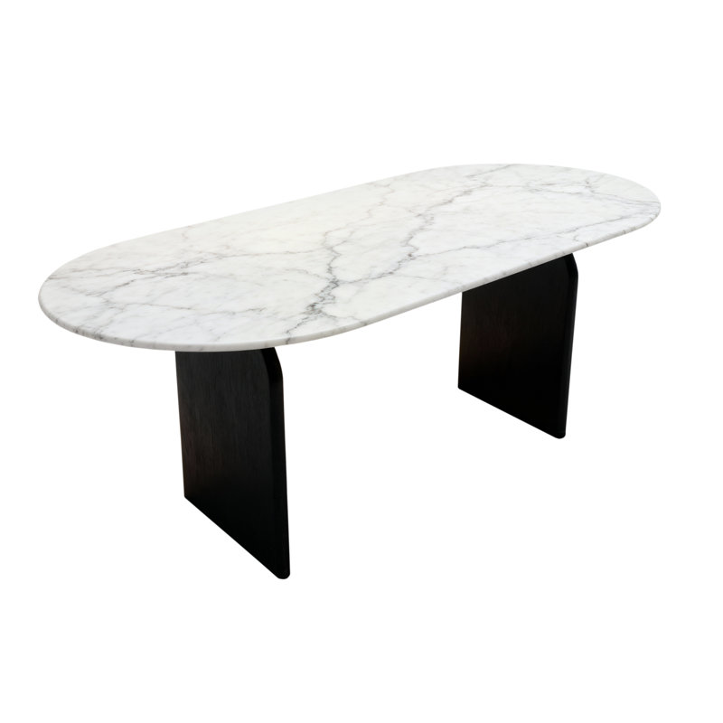 Bureau rond en marbre Terra