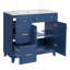 Meuble-lavabo 36 po avec lavabo en céramique-97857644