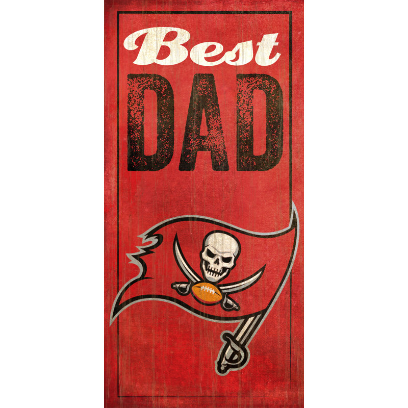 « best dad », impression sur plaque NFL, Buccaneers de Tampa Bay