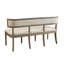 Stonebridge Linen Solid Wood Bench