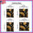 Gold Black Botanical Abstract Comforter-123991740