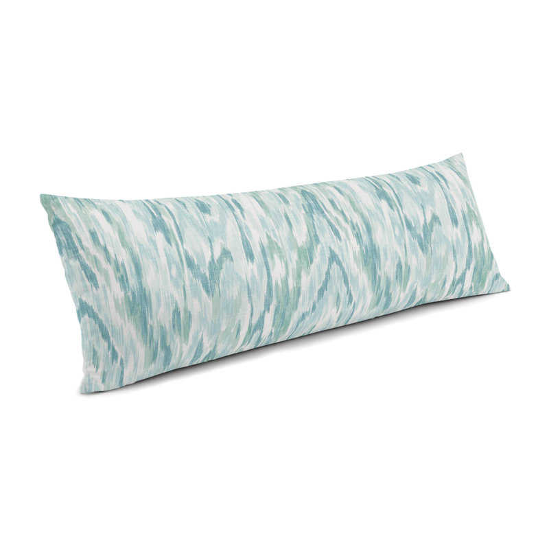 Housse et insert de coussin rectangulaire Mirage Mirage, 12 po x 24 po, Bleu aqua