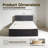 Compression Packed All-in-one Plush Upholstered Platform Bed With Built-in Foam Mattress, Queen-1787057704-1787057717