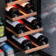 Réfrigérateur à vin et à boissons 24 pouces à deux zones, 21 bouteilles et 60 canettes de vin encastrées ou autoportantes avec porte française, acier inoxydable, verre protégé contre les rayons UV, réfrigérateur à vin à compresseur, réfrigérateur à boissons à 3 lumières DEL et refroidisseur