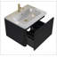 Meuble-lavabo flottant rayé en chêne noir brossé de 24 po avec lavabo en céramique blanche, meuble-lavabo une pièce sans drain, pré-assemblé-1410095149