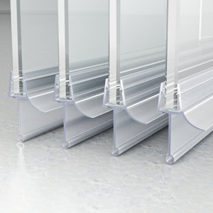 4 Pack Shower Door Bottom Seal for 5/16" Glass Shower Door Sweep 31.5" Long Sweep