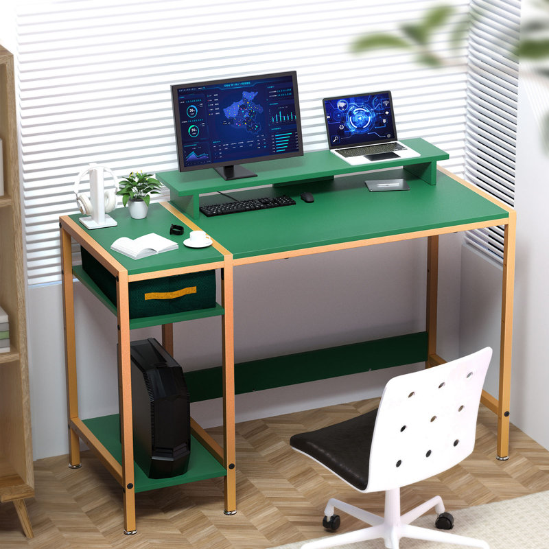 Metal Base Computer Desk