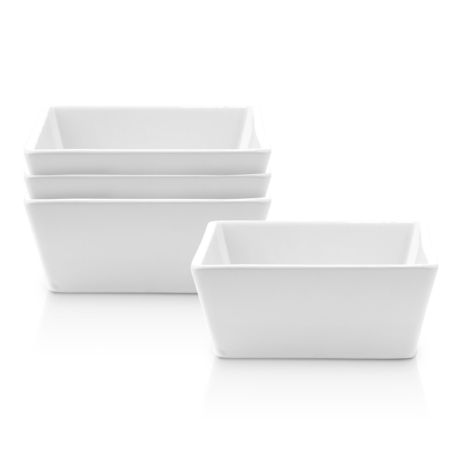 Stone Lain Grace 4-Piece Bowl Set Stoneware, White