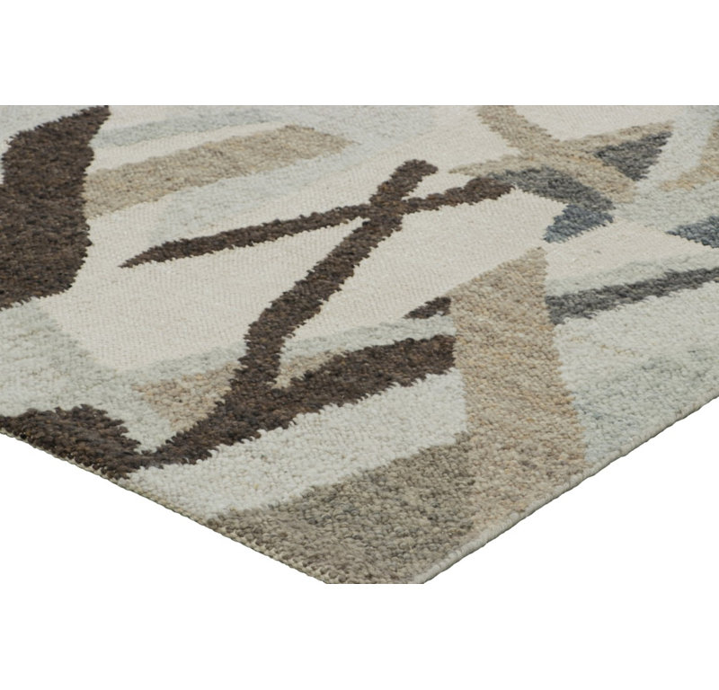 Scandinavian Wool Geometric Area Rug, Rectangle 10' x 14'