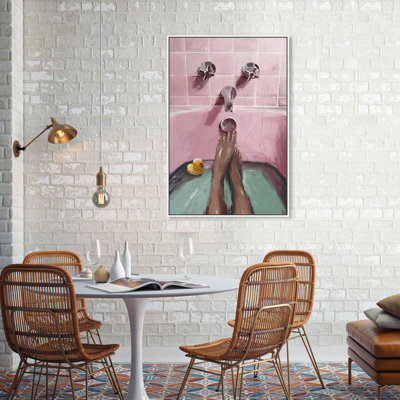 " Pink Bath Lounge " by Oliver Gal