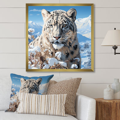 Tigre blanc en hiver V - impression