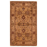Overdyed Hand-Knotted Wool Modern-Contemporary Brown Area Rug 2' 7" x 4' 4"