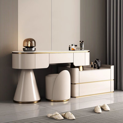 Rock Panel Luxury Bedroom Dresser