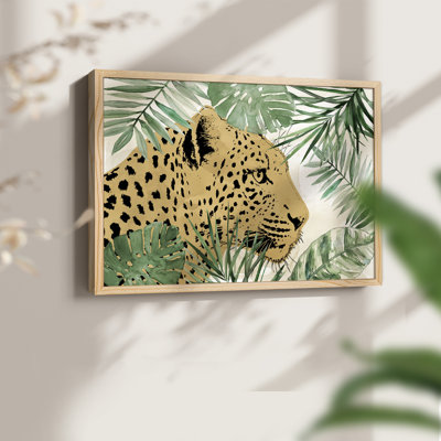 Palm Leopard I - impression encadrée - réarmable