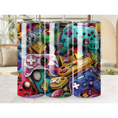 Choose Handmade Tumblers 591 mL Vacuum Insulated Stainless Steel (18/8) Travel Tumbler with Straw