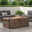 Table de feu d'extérieur en béton pour patio