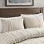 Édredon double / grand - taupe teint en coton, taupe doux et blanc, trop rembourré, luxueux-124477388
