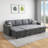 Sackcloth 5-Pieces Living Room Sofa Bed-371028198