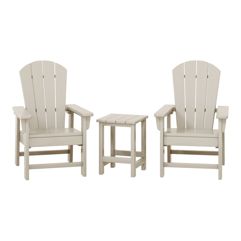 Ensemble de 3 chaises pour enfants Vinnie, Sable