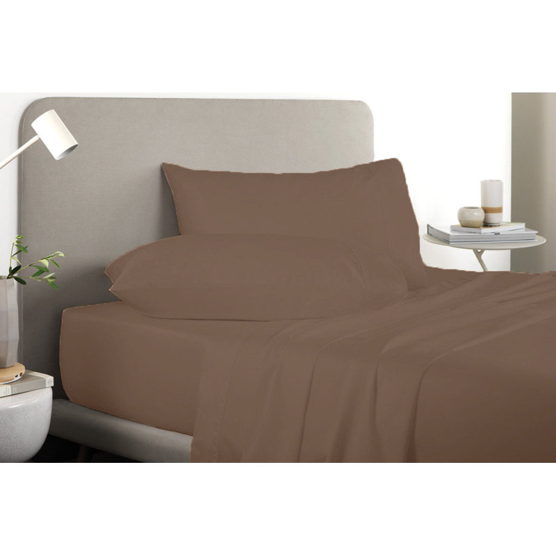 Microfiber Sheet Set, Yellow, Queen Sheet Set + 1 Fitted Sheet + 2 Pillowcases