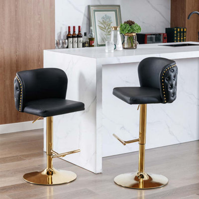 Ensemble de tabourets de bar rembourrés Adjusatble