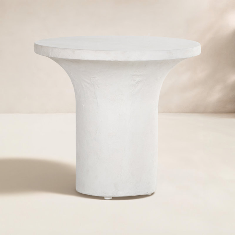 Twiggy Moulin Low End Table-Plaster Molded Conc