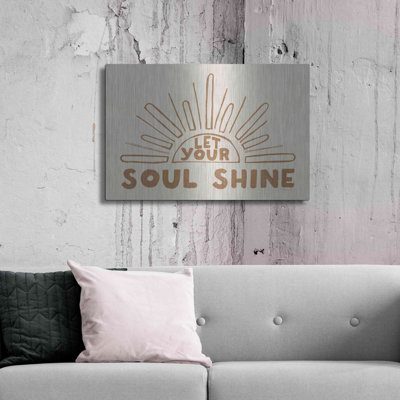 «Let Your Soul Shine 2» par Susan Ball, art mural en métal