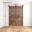 Plateau arqué assemblé de 84 po Porte de grange double pliante Knotty-111533202-111533198