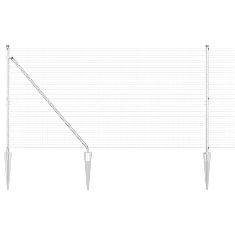 140cm H x 1000cm W Steel Border Fencing