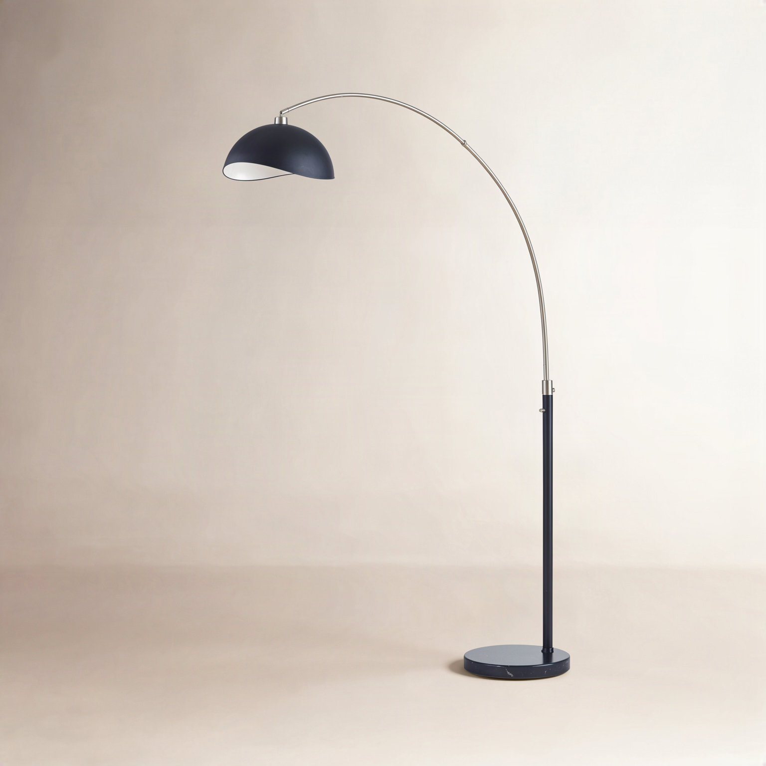 Luna Bella 92" Floor Lamp, Black/Antique Nickel