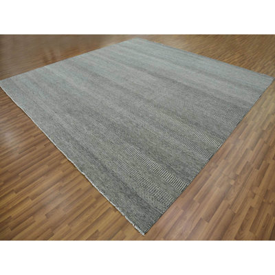 Januszka One-of-a-Kind 12' New Age Square Wool Area Rug Gray