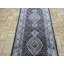 Tapis de couloir brun noué à la main de conception unique 2 pi 9 po x 12 pi Harrogate