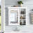 30'' X 28'' Bathroom Medicine Cabinet With Mirror, Wall Mounted Mirror Cabinet With Storage Organizer, Over The Toilet Storage Storage Cabinet For Bathroom-1355803643