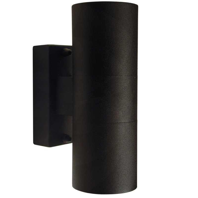 Scandinavian 17cm H Outdoor Armed Sconce, Black